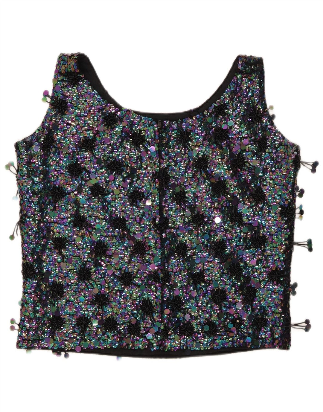 MA CHERIE Camicetta senza maniche corta da donna IT 42 Colore nero medio