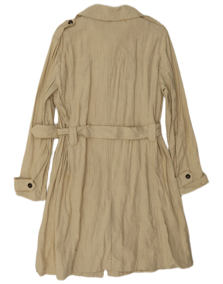 Trench Vintage da Donna IT 46 Large Beige Lyocell
