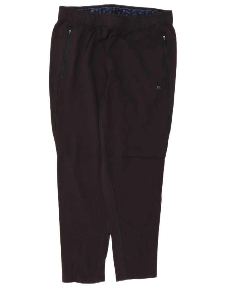 Pantaloni da tuta da uomo RUSSELL ATHLETIC grandi in rayon nero