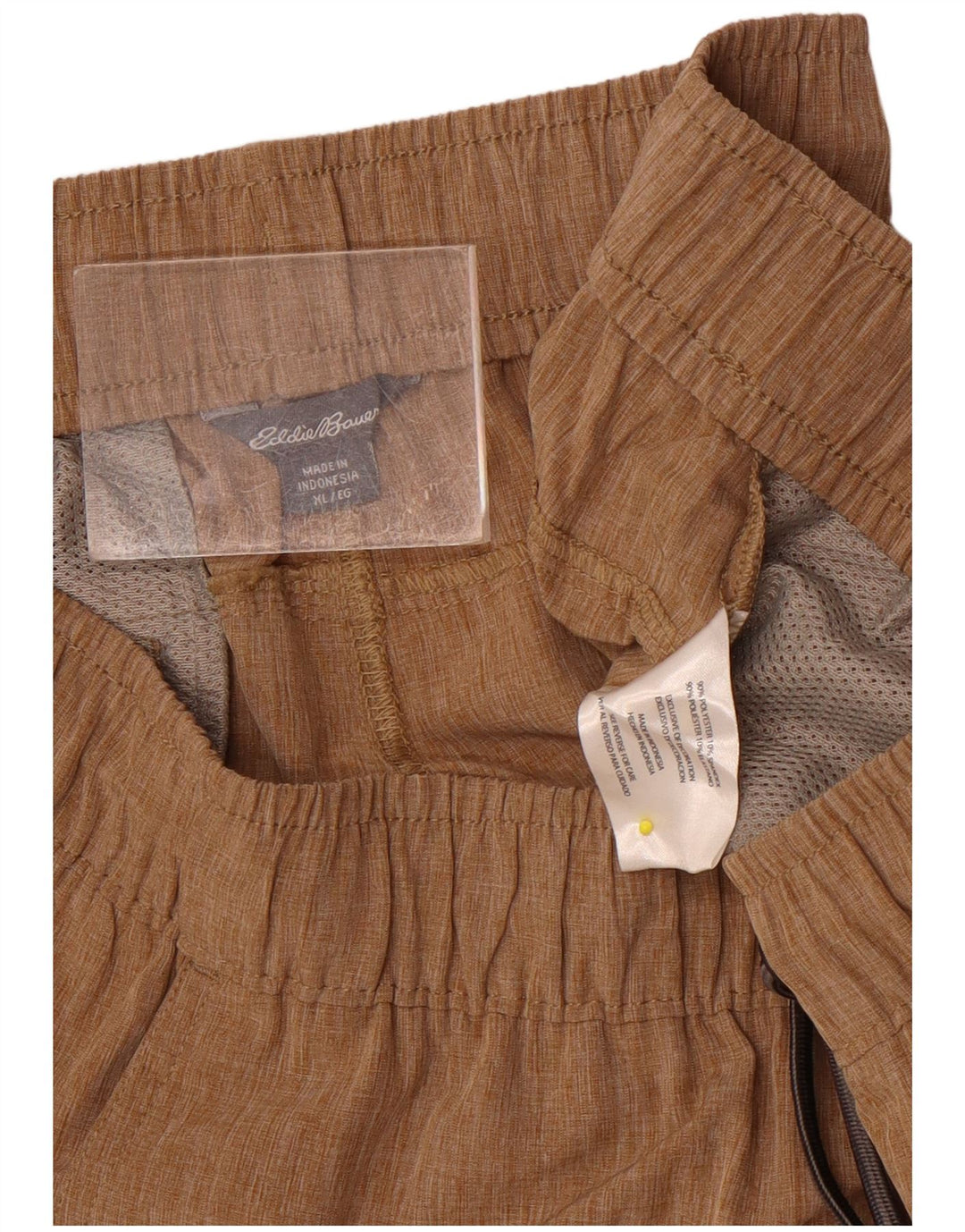 Pantaloncini sportivi da uomo Eddie Bauer XL marrone poliestere