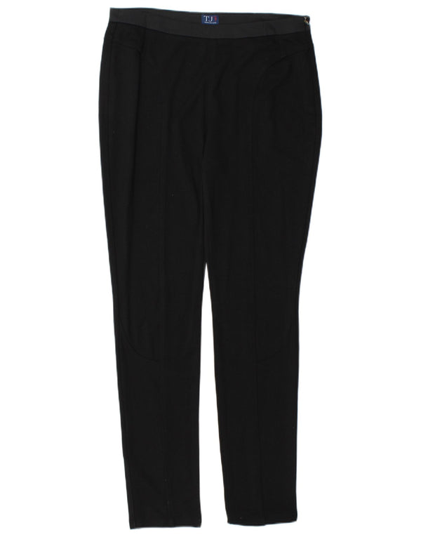 Pantaloni Skinny Casual da Donna TRUSSARDI IT 44 Medium W30 L29 Nero Viscosa