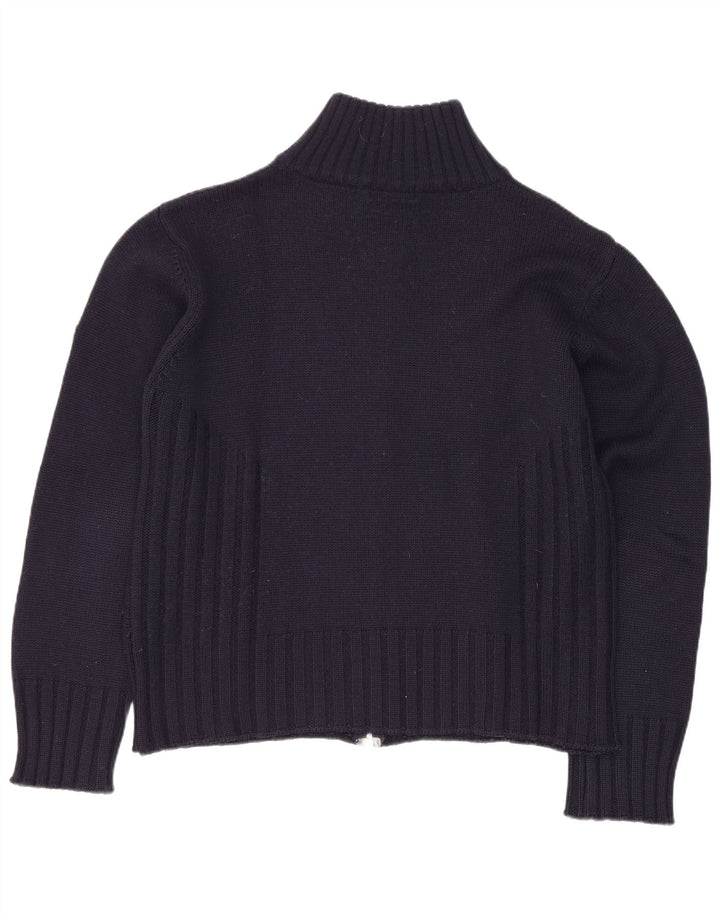 Maglione cardigan da donna Meltin' Pot UK 14 Lana medio blu navy