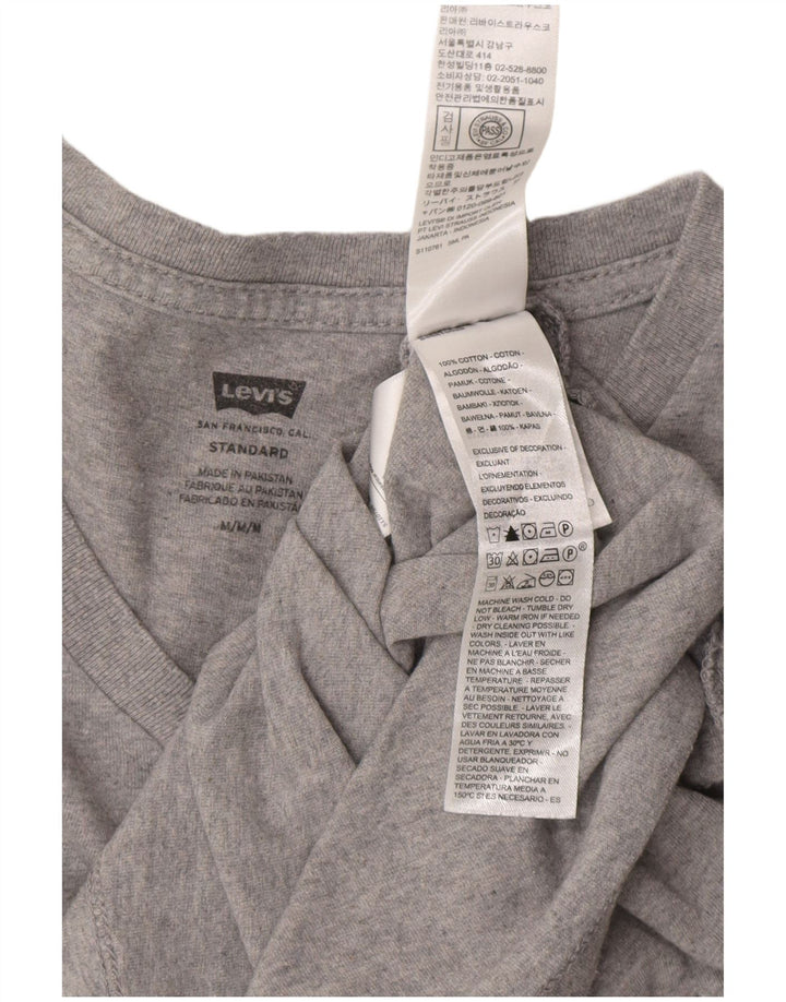 T-shirt standard da uomo LEVI'S Top in cotone grigio medio