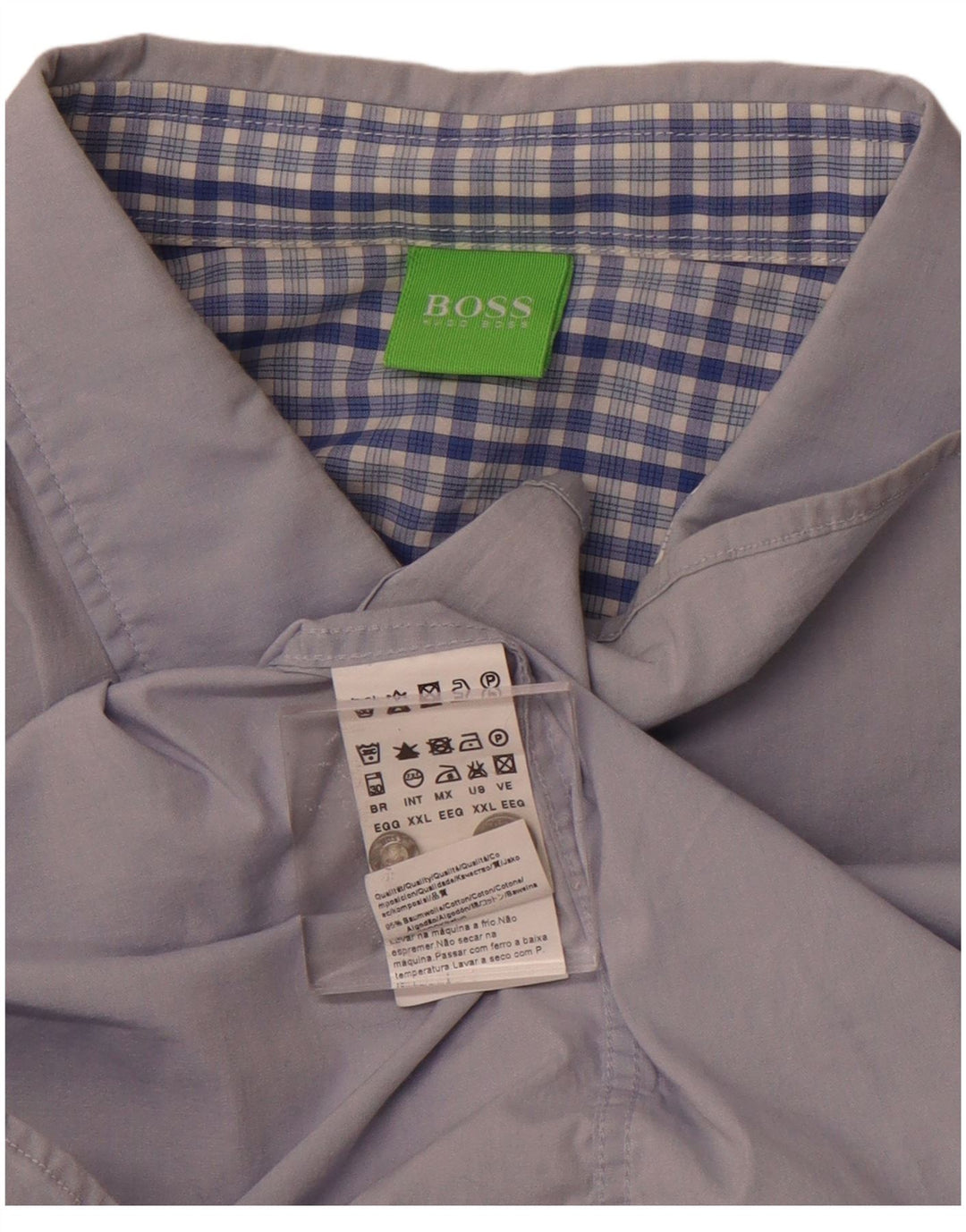Camicia da uomo Hugo Boss 2XL cotone blu