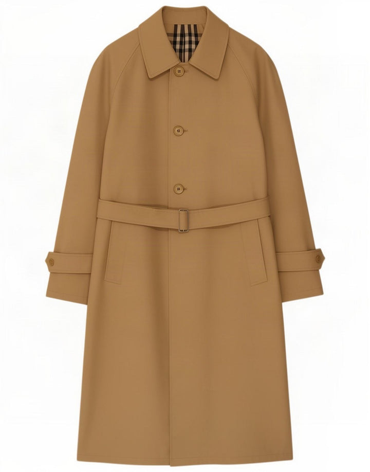 Trench da uomo vintage UK 36 piccolo beige