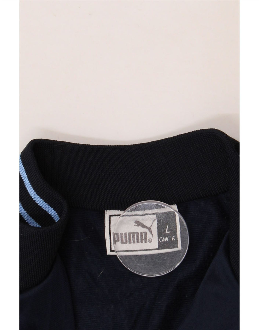 Giacca da ginnastica da uomo PUMA grande in poliestere blu navy