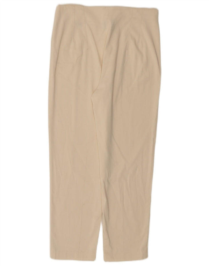 Pantaloni cropped da donna Massimo Dutti EU 42 Large W30 L25 Bianco