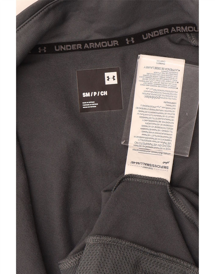 Giacca da ginnastica da uomo Under Armour piccola in poliestere grigio