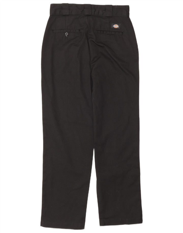 DICKIES Pantaloni chino dritti da donna W27 L26 poliestere nero