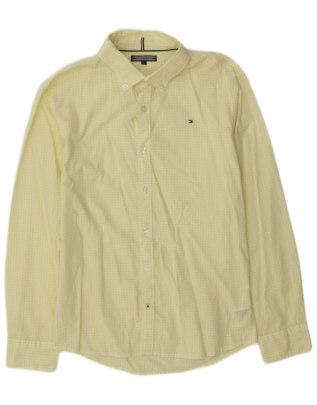Camicia da bambino Tommy Hilfiger 14-15 anni in cotone a quadretti giallo
