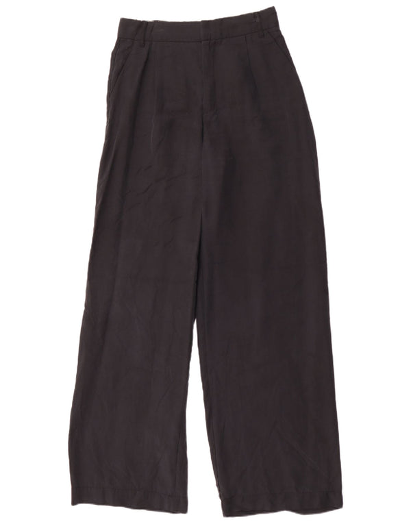 Pantaloni chino a gamba larga da donna Zara XS W24 L32 neri