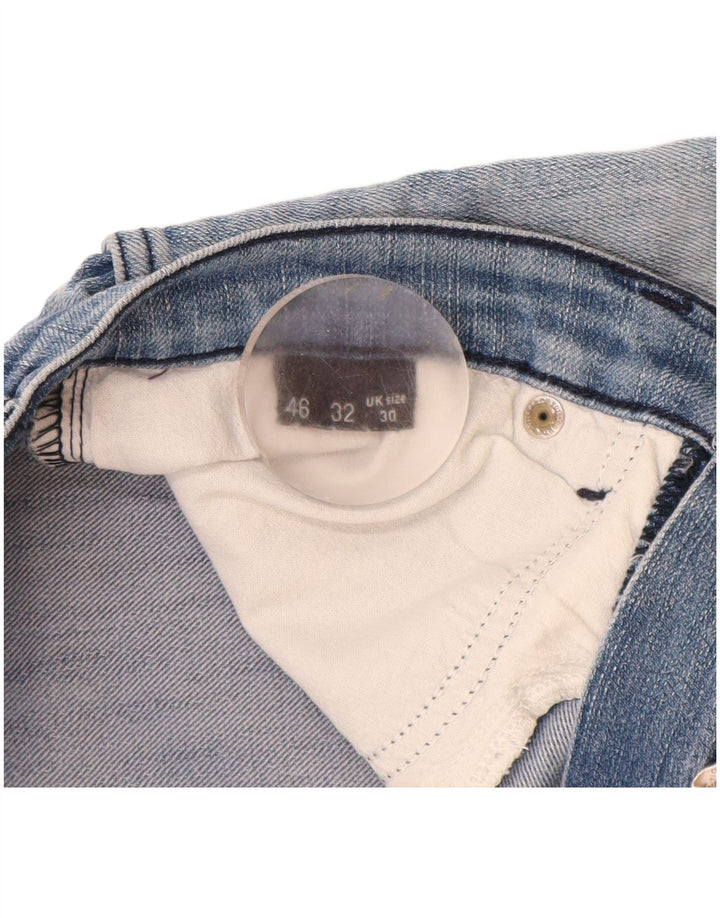 Shorts Uomo Trussardi in Denim W30 Blu Medio Cotone