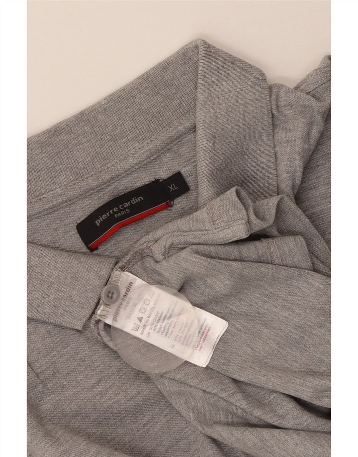 Polo da uomo Pierre Cardin XL in cotone grigio