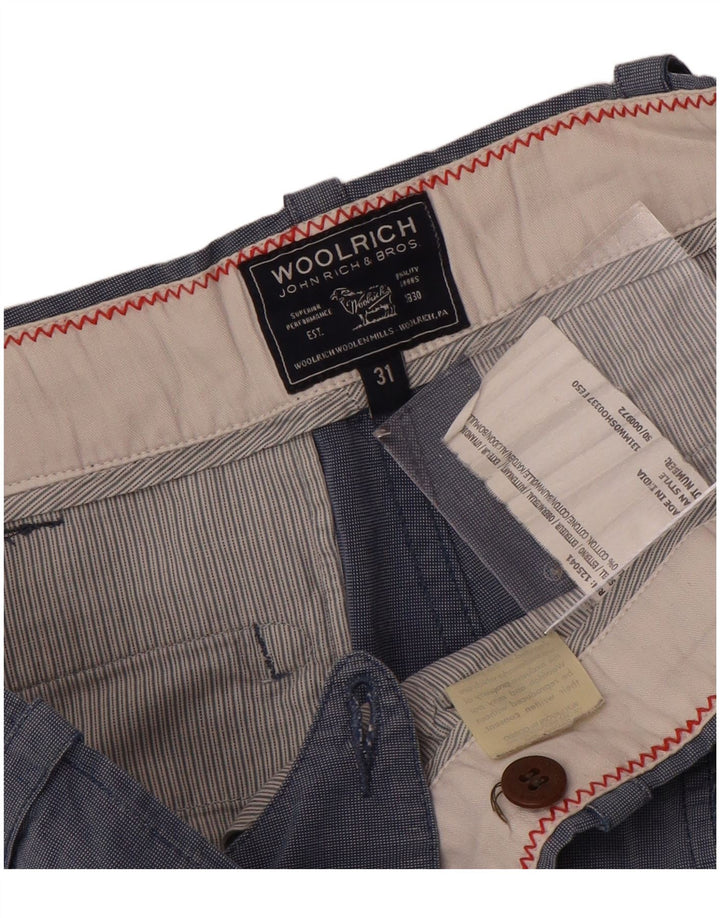 Pantaloncini chino da uomo Woolrich W31 cotone blu medio
