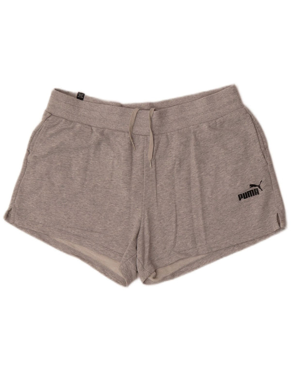 Pantaloncini sportivi da donna Puma UK 18 XL Cotone chiazzato grigio