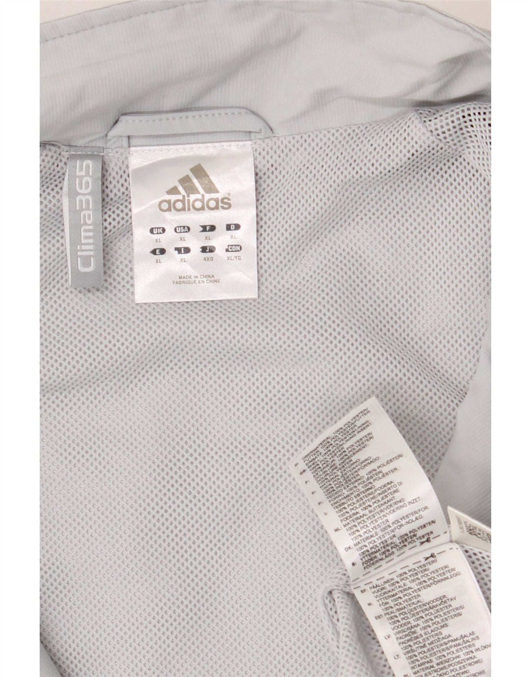 Giacca antipioggia ADIDAS da uomo Clima 365 UK 42 XL Poliestere color block grigio