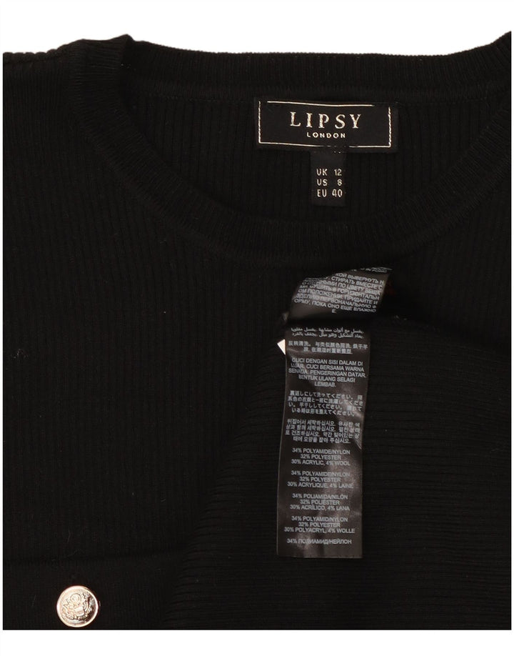 Abito maglione da donna Lipsy UK 12 medio nero in poliammide