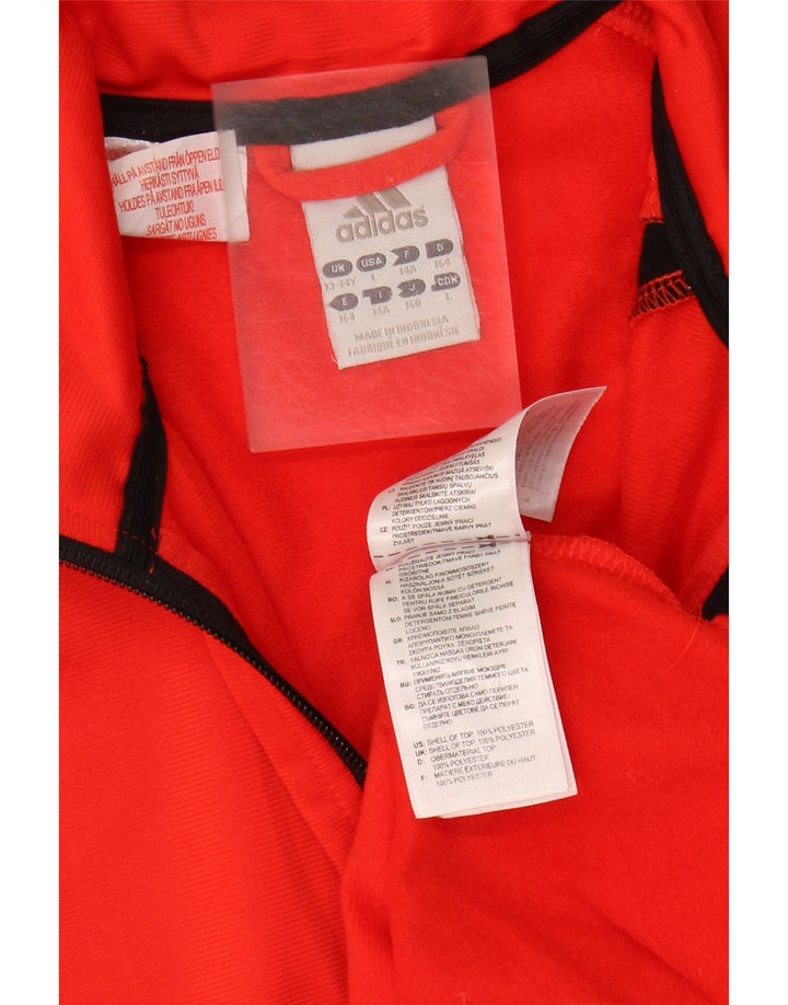 Giacca Top Tuta Adidas Bambina 13-14 Anni Poliestere Rosso
