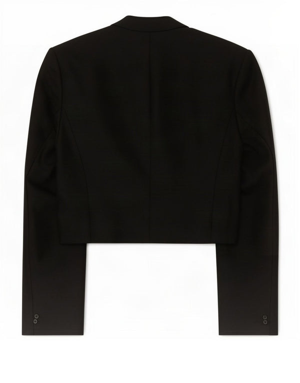Giacca Bolero aperta da donna Fenn Wright Manson UK 10 piccola in cotone nero