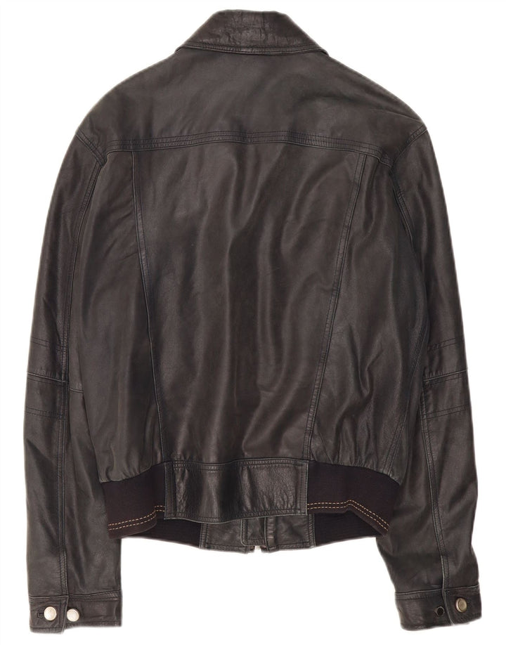 Giubbotto Bomber In Pelle Uomo Conbipel IT 48 Medio Pelle Nera