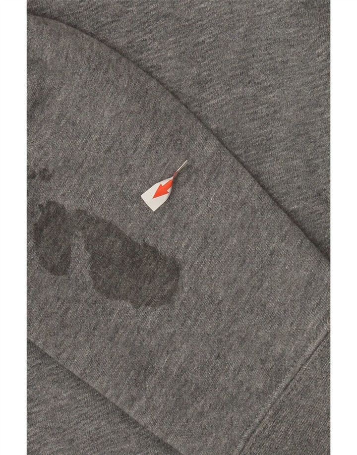 Felpa con grafica Nike da uomo, grande, in cotone color block grigio