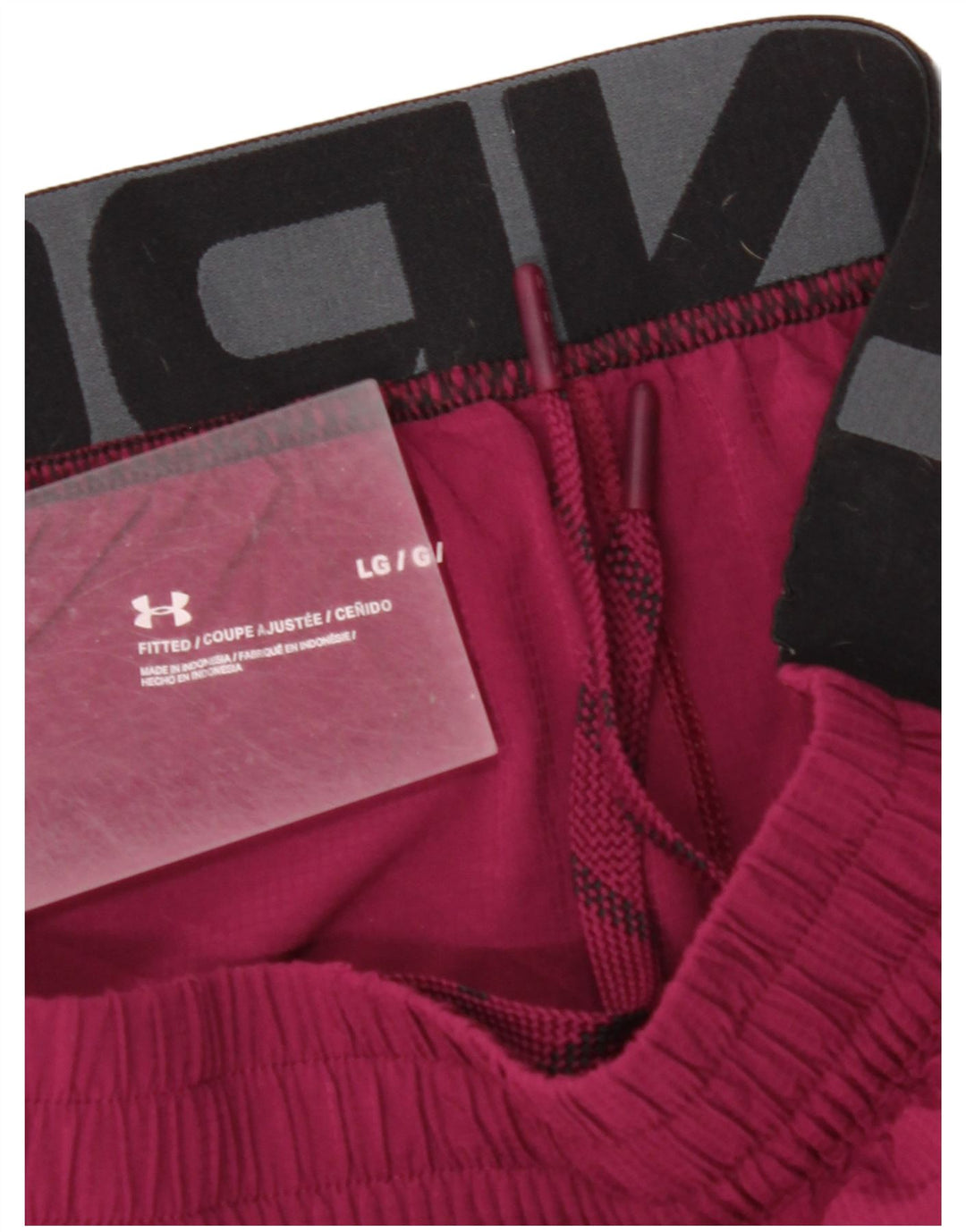 Pantaloncini sportivi grafici da uomo UNDER ARMOUR Large Bordeaux