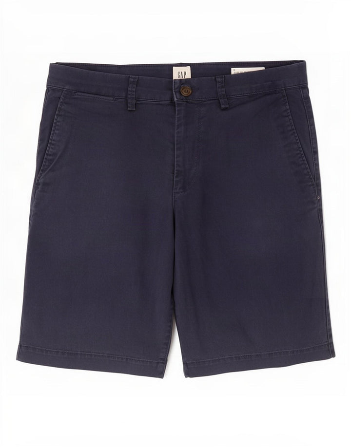 Gap Pantaloncini chino kaki da uomo medi W30 in cotone blu navy