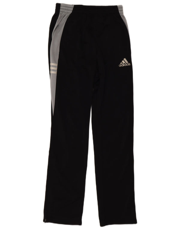 Adidas Mens Tracksuit Trousers Small Black Colourblock Polyester