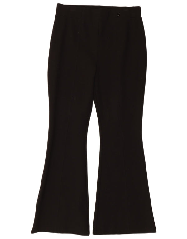 Pantaloni casual svasati da donna Marks & Spencer UK 12 medi W30 L28 neri
