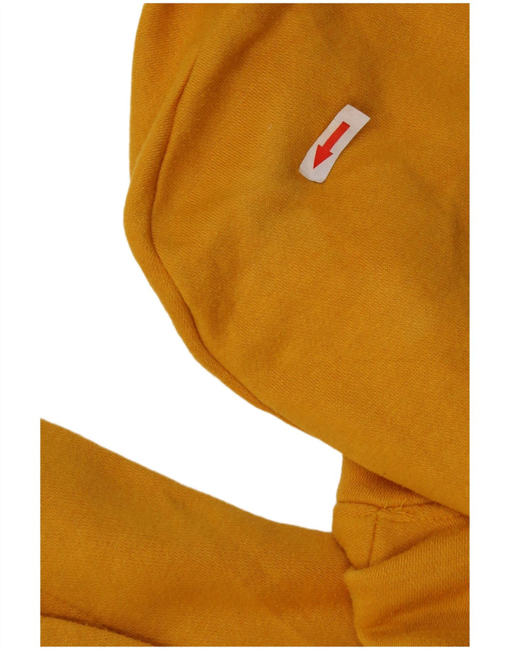 Maglione oversize con cappuccio da donna Zara UK 10 piccolo poliestere giallo