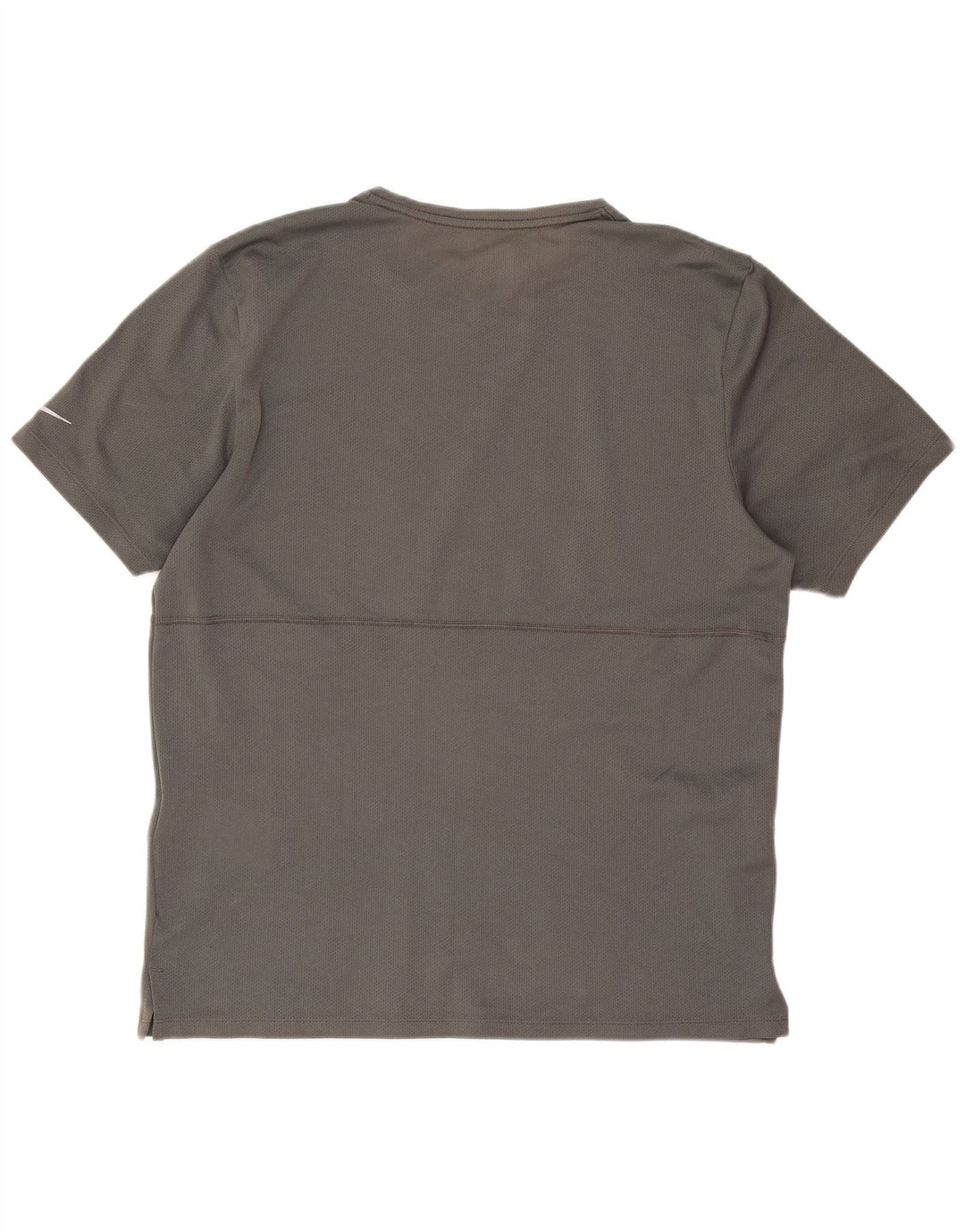 T-shirt grafica Nike Dri Fit da uomo in poliestere grigio medio