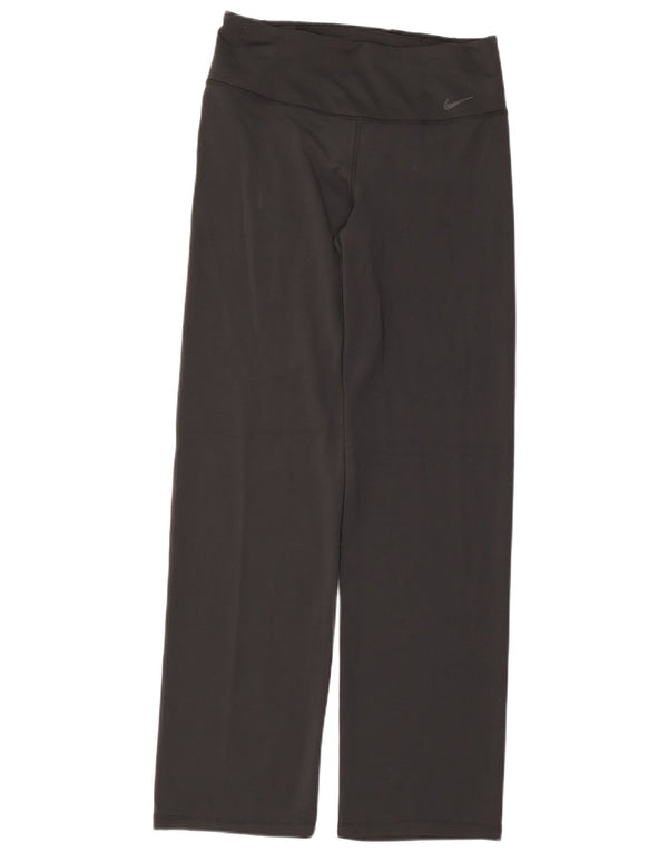 Pantaloni da tuta Nike Dri Fit da donna UK 14 Large Nero Poliestere