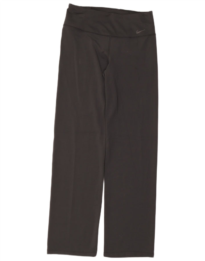 Pantaloni da tuta Nike Dri Fit da donna UK 14 Large Nero Poliestere