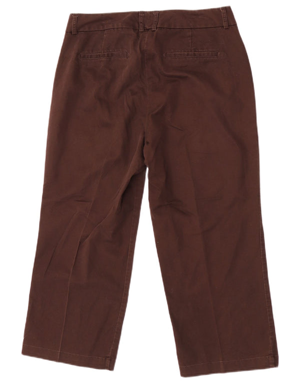 Pantaloni Capri Curvy da donna a vita media Dockers US 6 Medium W30 L22 Marrone