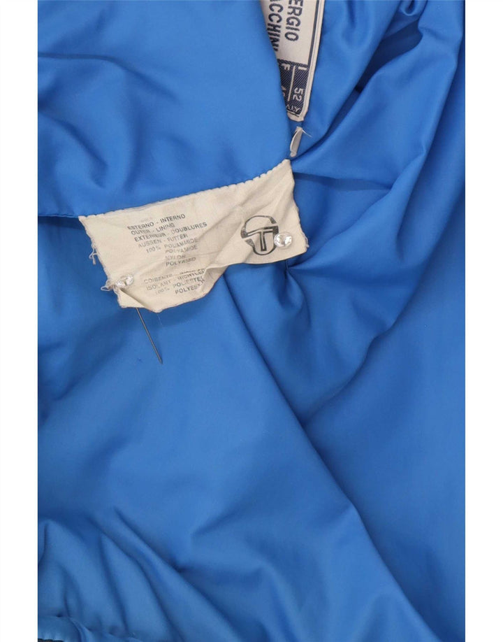 Giacca imbottita con cappuccio da uomo Sergio Tacchini IT 52 XL Blu Navy Colourblock