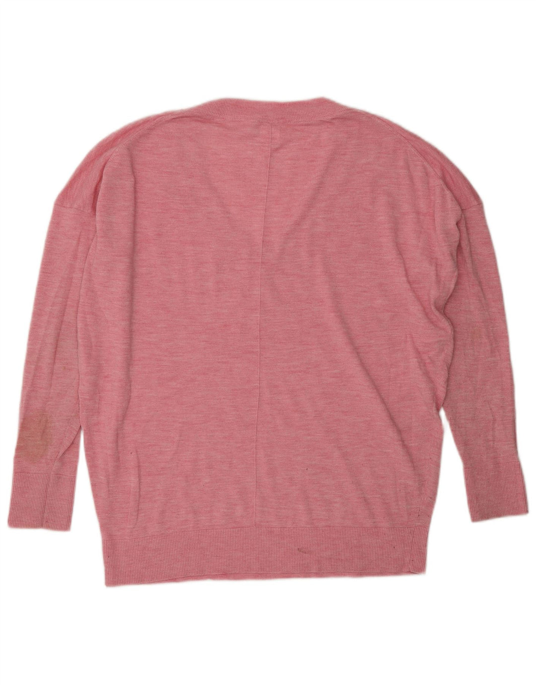 JOHN LEWIS Maglione oversize da donna con scollo a V UK 10 Piccolo Rosa