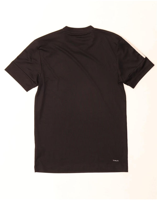 T-shirt grafica Adidas da uomo Climalite Top XS poliestere nero