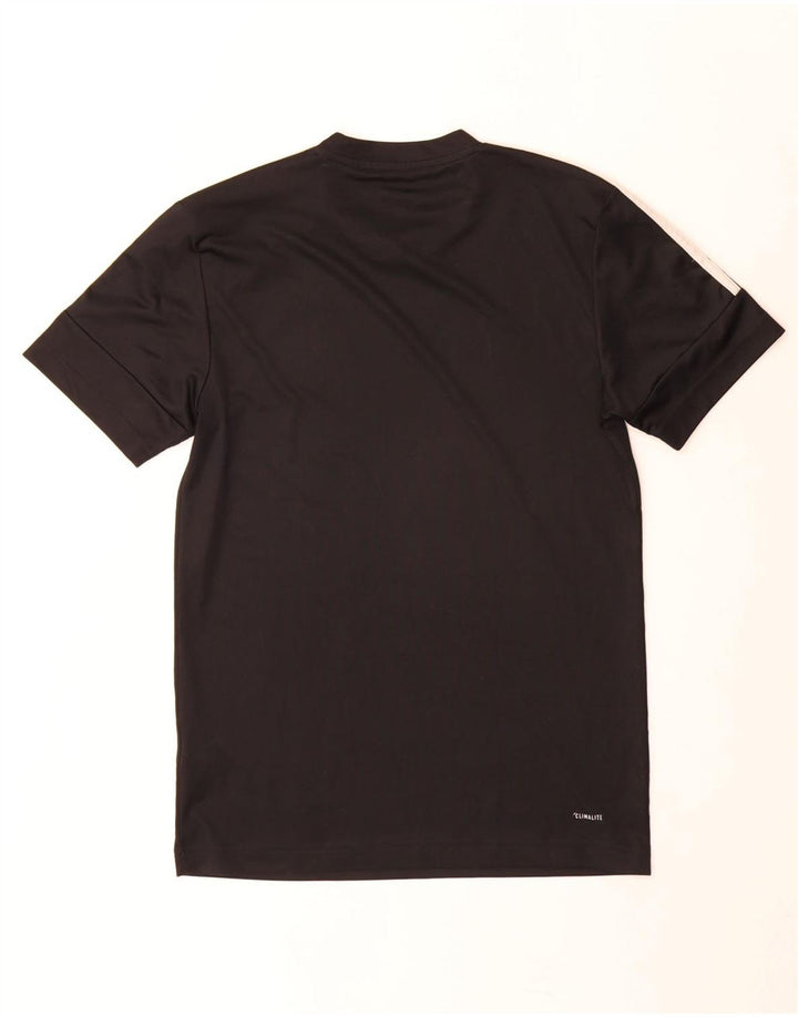 T-shirt grafica Adidas da uomo Climalite Top XS poliestere nero