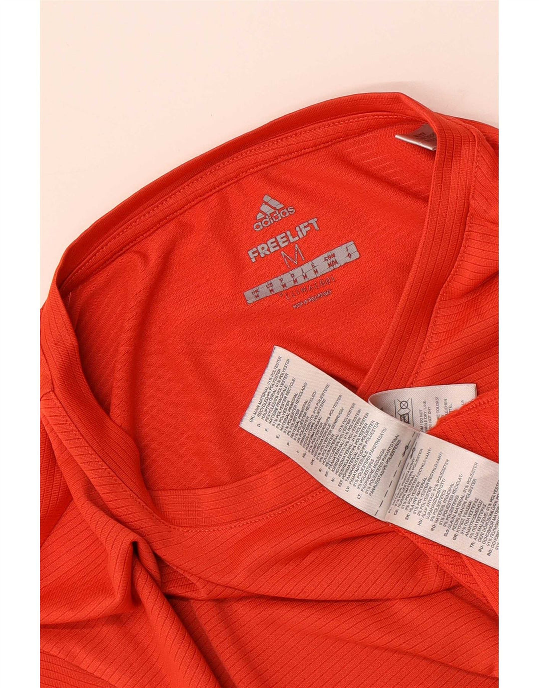 T-shirt Adidas Climacool da uomo Top rosso medio in poliestere