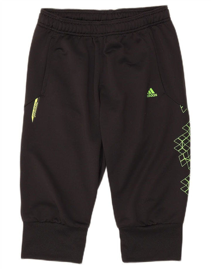 Pantaloncini sportivi Adidas Climalite Bermuda da uomo piccoli in poliestere nero