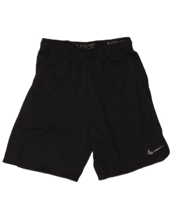 Pantaloncini sportivi Nike Dri Fit da uomo, poliestere medio nero