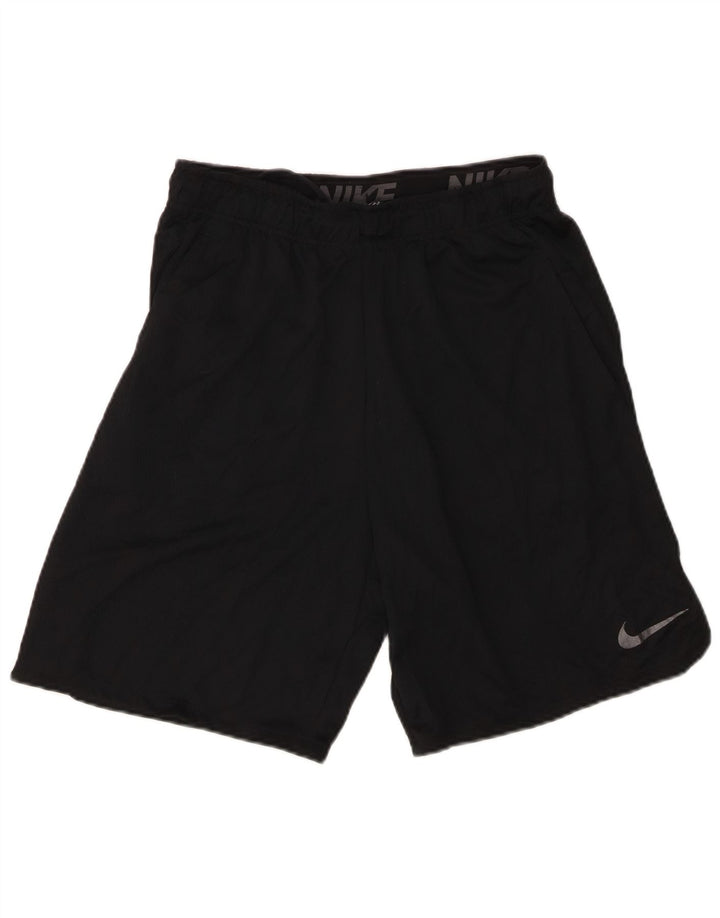 Pantaloncini sportivi Nike Dri Fit da uomo, poliestere medio nero