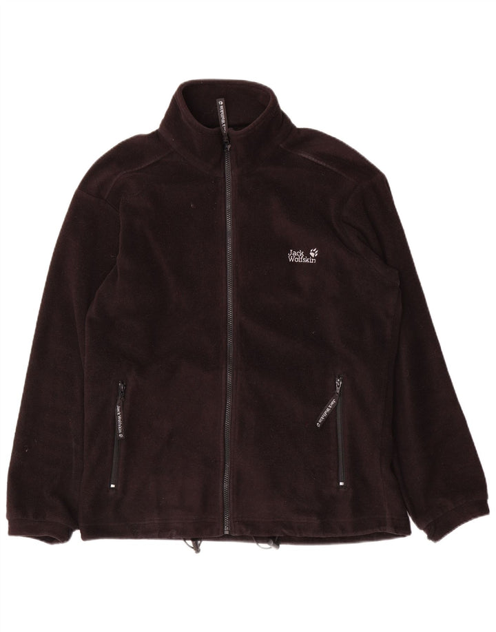 Giacca in pile foderata da uomo Jack Wolfskin UK 36/38 piccola poliestere nero