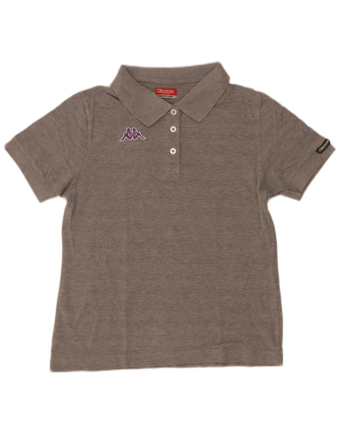 Polo Kappa da donna UK 12 grigio medio