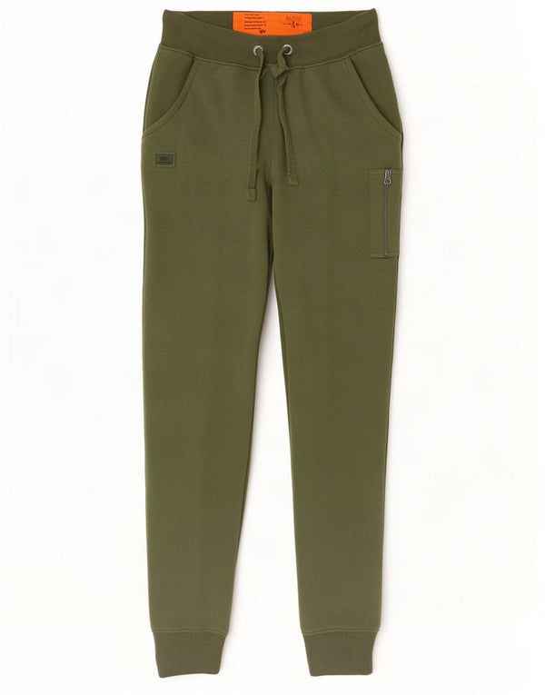 Pantaloni da tuta cargo da uomo Alpha Industries Joggers piccoli in cotone verde