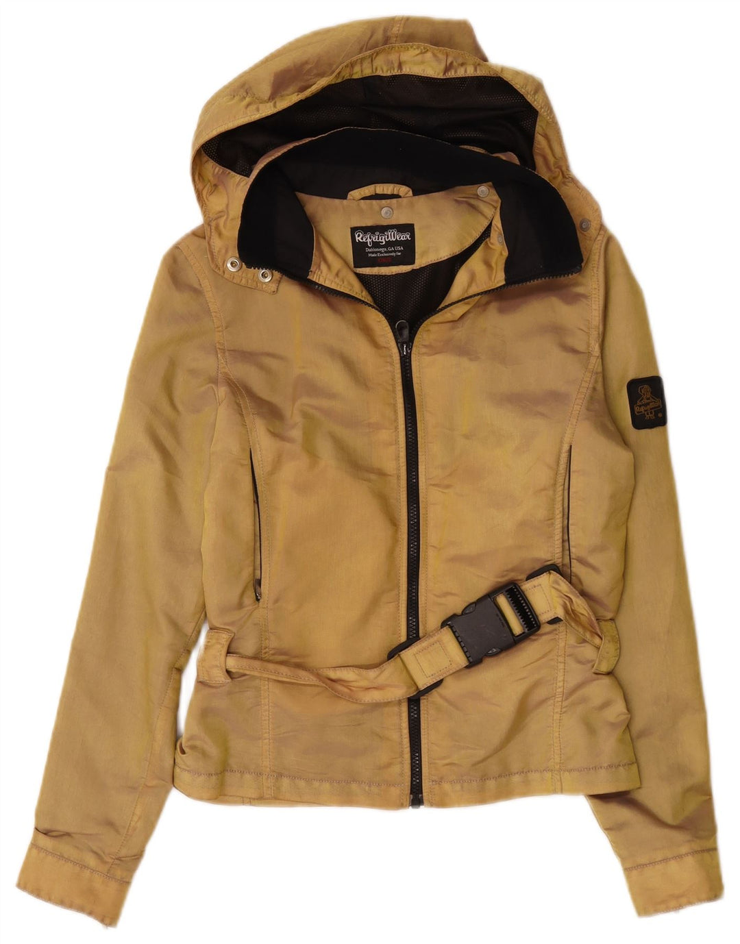 Giacca antipioggia con cappuccio da bambina Refrigiwear 13-14 anni Beige Poliammide