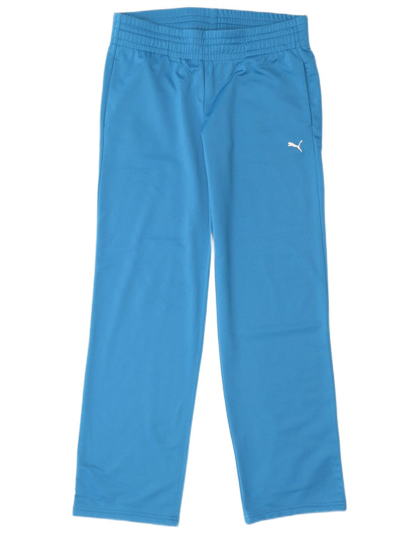 Pantaloni della tuta da donna Puma UK 12 Poliestere blu medio