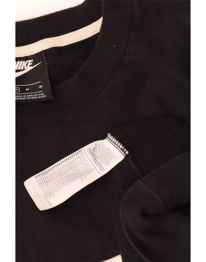 Felpa grafica da uomo Nike Felpa media in cotone nero