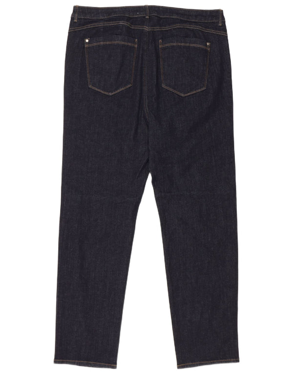 Jeans dritti Marks & Spencer da donna Sienna UK 20 2XL W38 L30 Blu navy