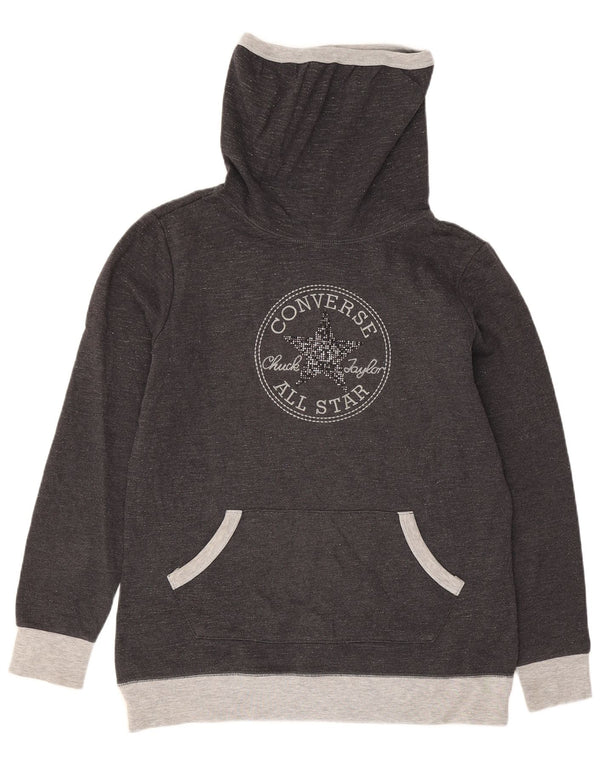 Felpa grafica da donna Converse Jumper UK 10 Small Grey Colourblock
